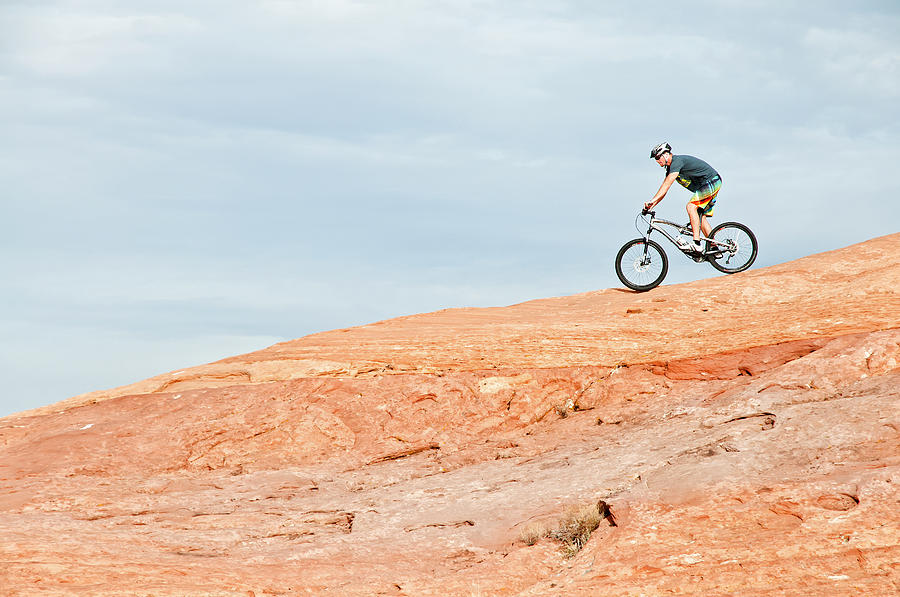 Nature Photograph - Mountain Bike Moab #9 by Elijah Weber