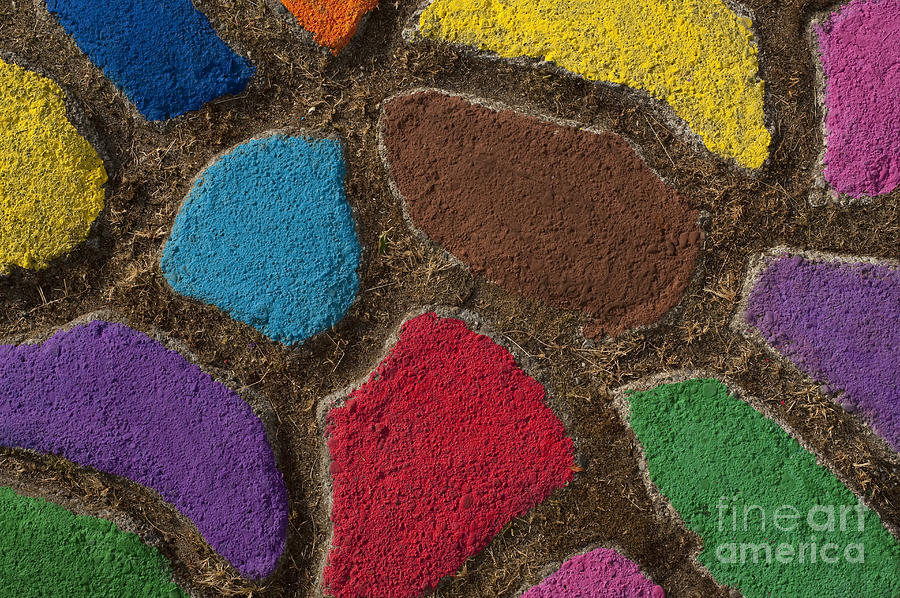 Multicolored rock path #9 Photograph by Jim Corwin