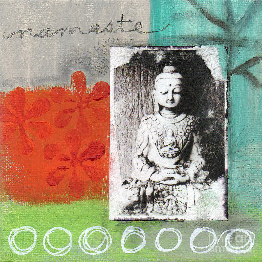 Buddha Painting - Namaste by Linda Woods