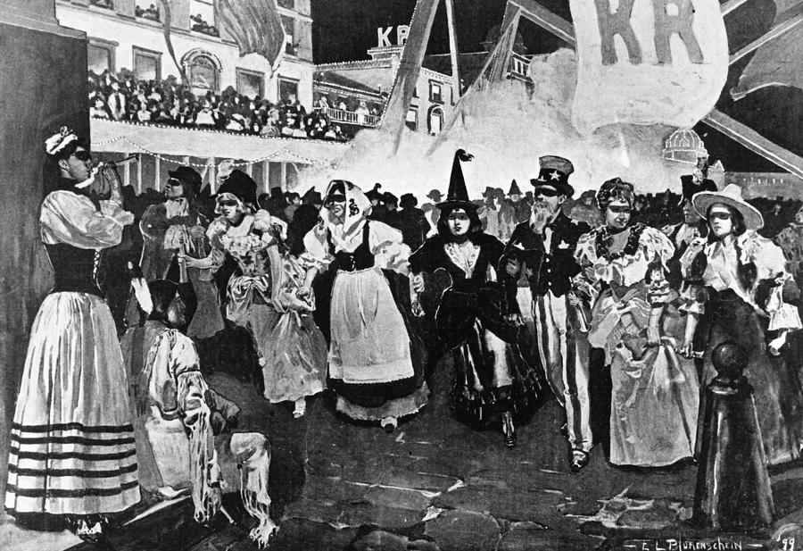 New Orleans Mardi Gras #9 Drawing by Granger New Orleans Mardi Gras #9 Drawing by Granger