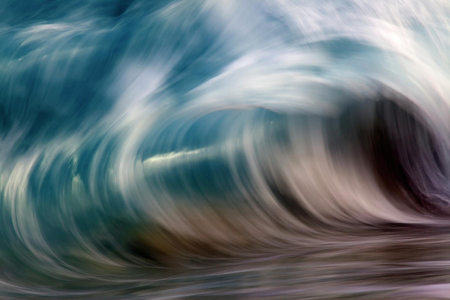 Ocean Wave Blurred By Motion  Hawaii #9 Photograph by Vince Cavataio
