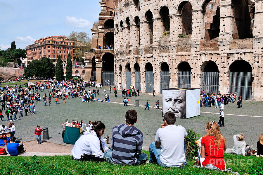 Holiday Photograph - Outside Colosseum in Rome #9 by George Atsametakis
