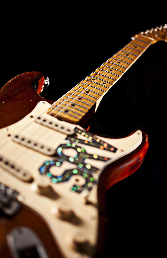 Replica Stevie Ray Vaughn Electric Guitar Artistic #13 Photograph by Jani Bryson