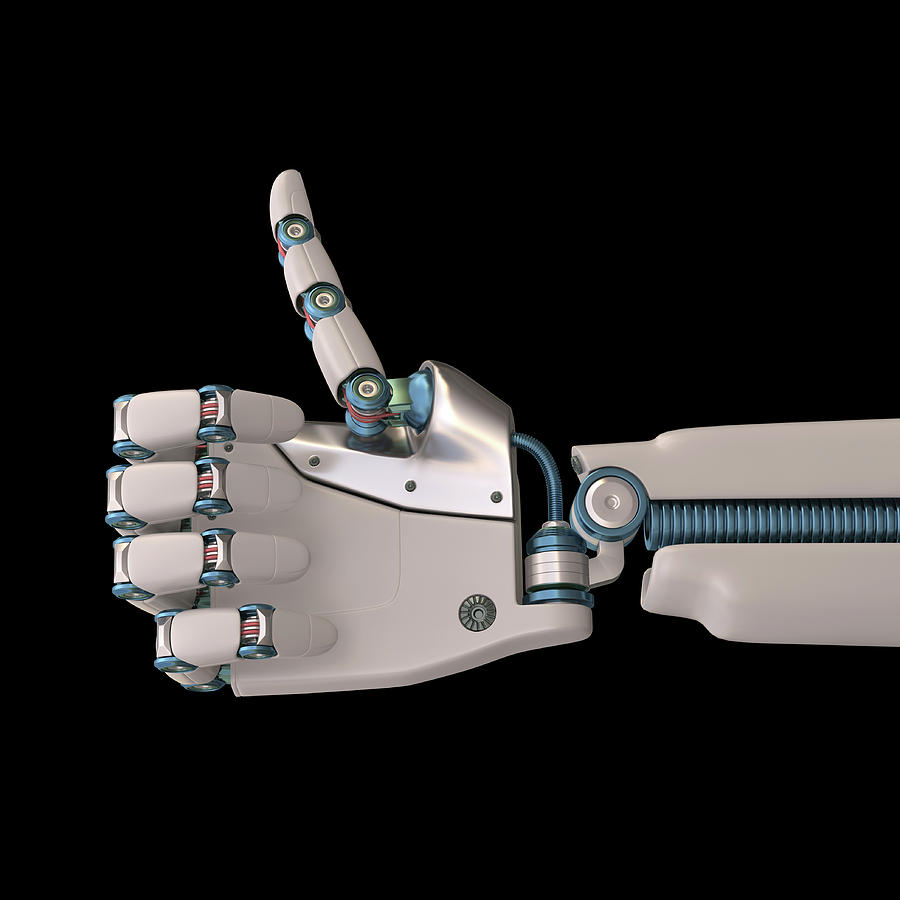 3 Dimensional Photograph - Robotic Hand #9 by Ktsdesign