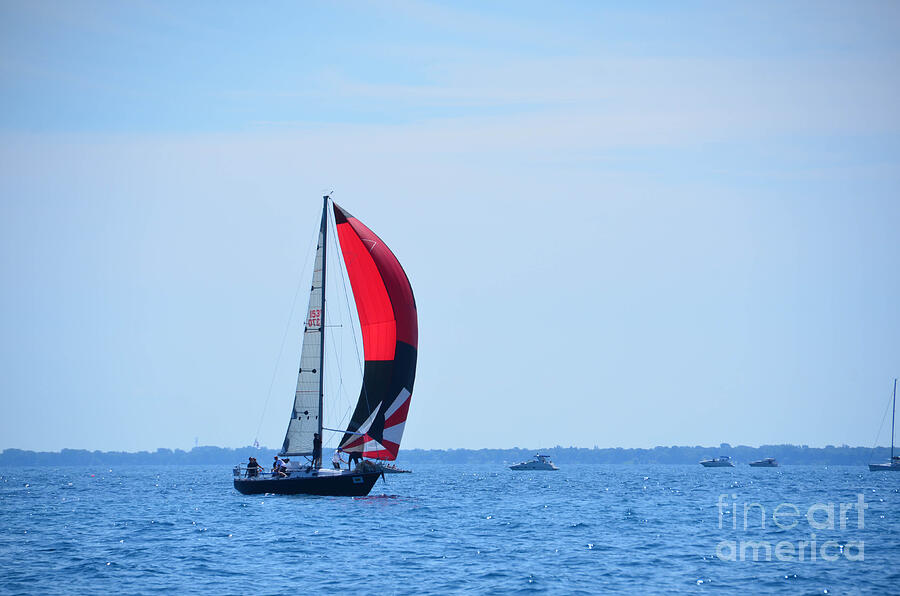 Sailboat Race #5 Photograph by Randy J Heath