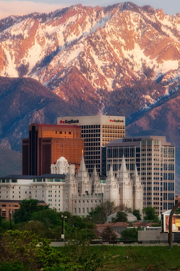 Salt Lake City Photograph - Salt Lake City Skyline #9 by Douglas Pulsipher