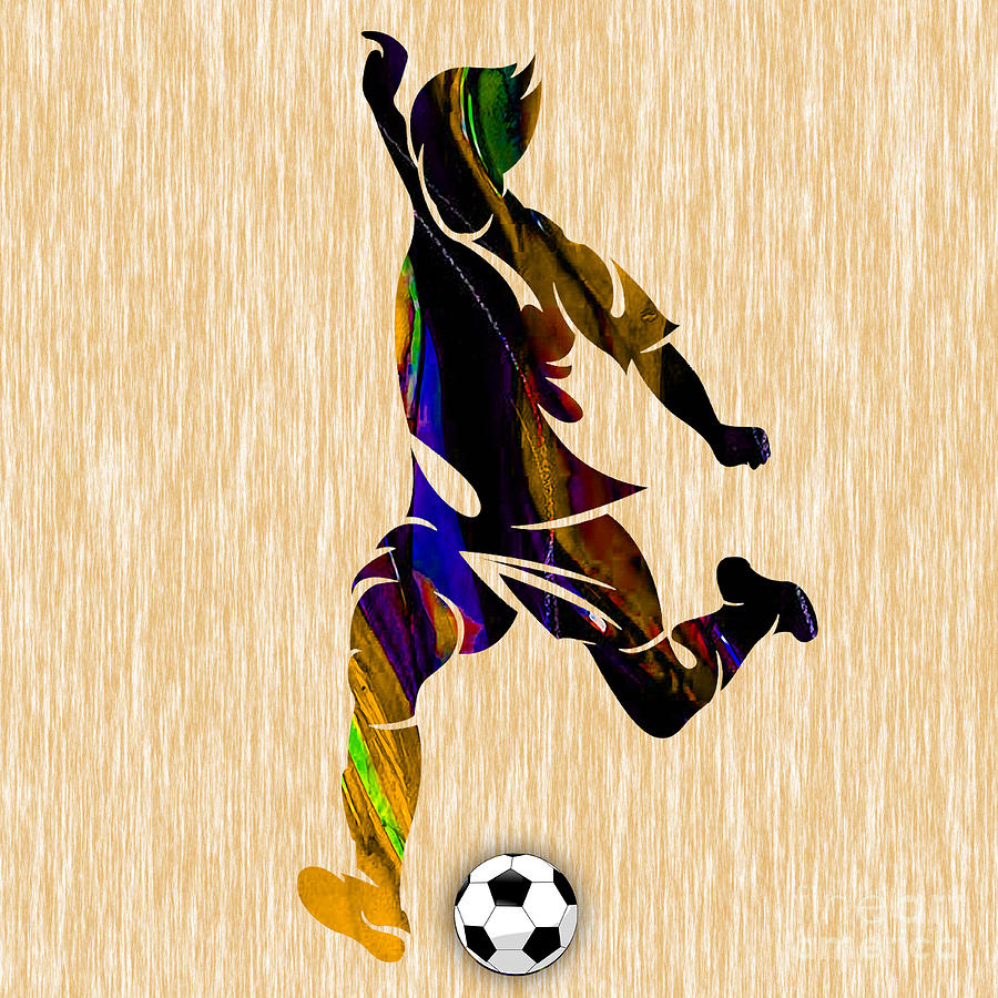 Soccer Mixed Media - Soccer #9 by Marvin Blaine