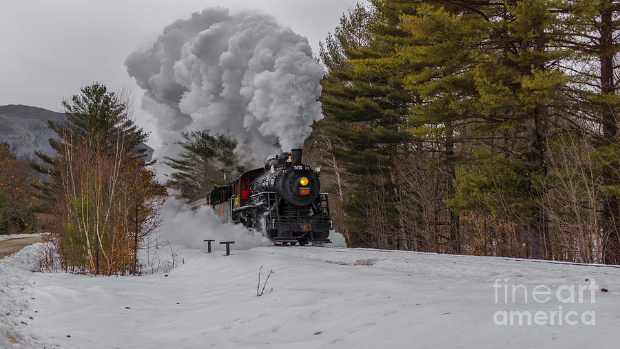 Steam In The Snow 2015 #10 Photograph by New England Photography