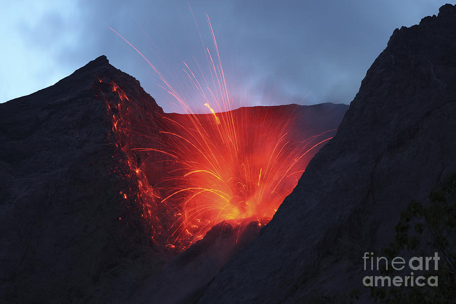 Strombolian Type Eruption Of Batu Tara #9 Photograph by Richard Roscoe