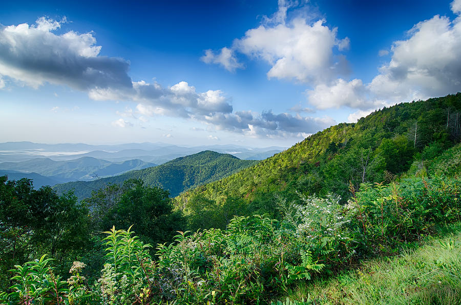 Sunrise over Blue Ridge Mountains Scenic Overlook Photograph by Alex ...