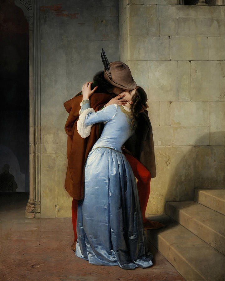 The Kiss Painting by Francesco Hayez