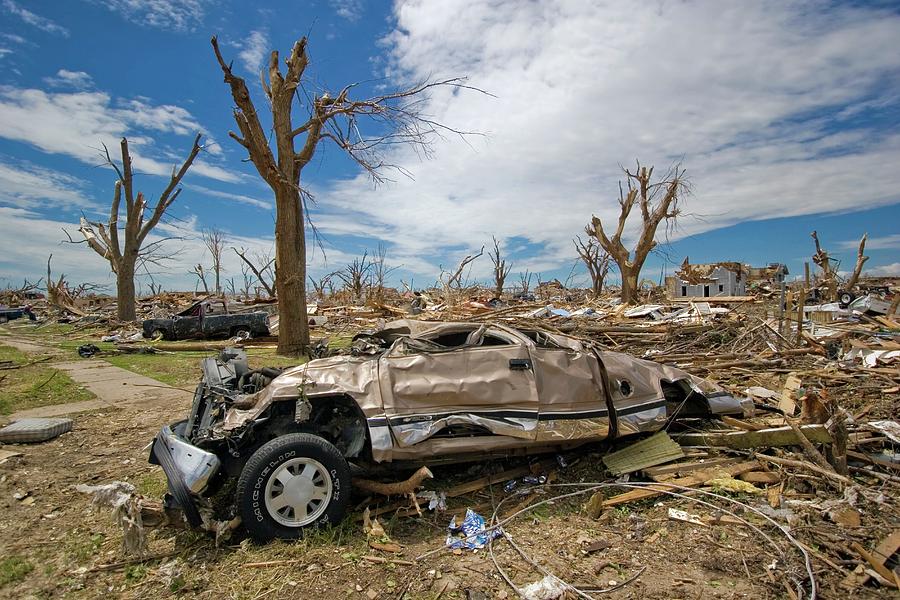 Tornado Aftermath Photograph by Mike Theiss/science Photo Library