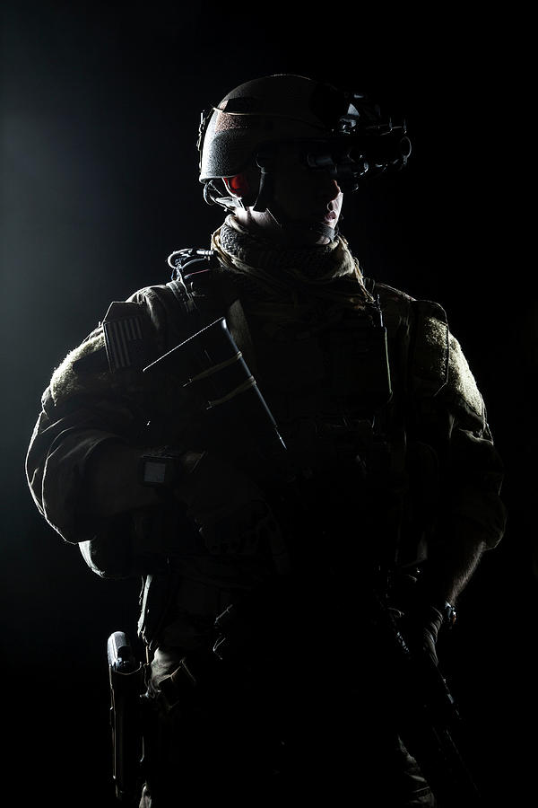 United States Army Ranger With Assault Photograph by Oleg Zabielin ...