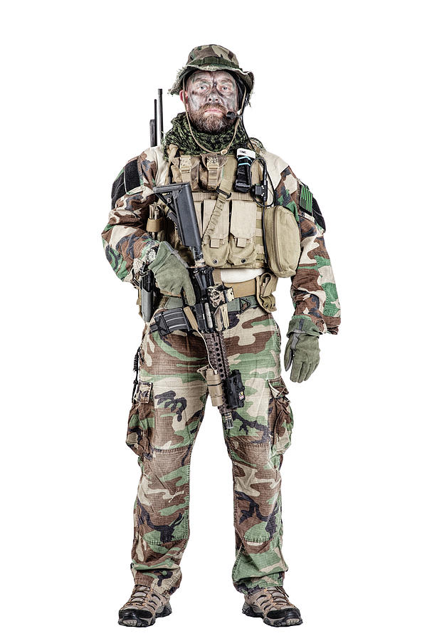 U.s. Special Forces Soldier Wearing #9 Photograph by Oleg Zabielin