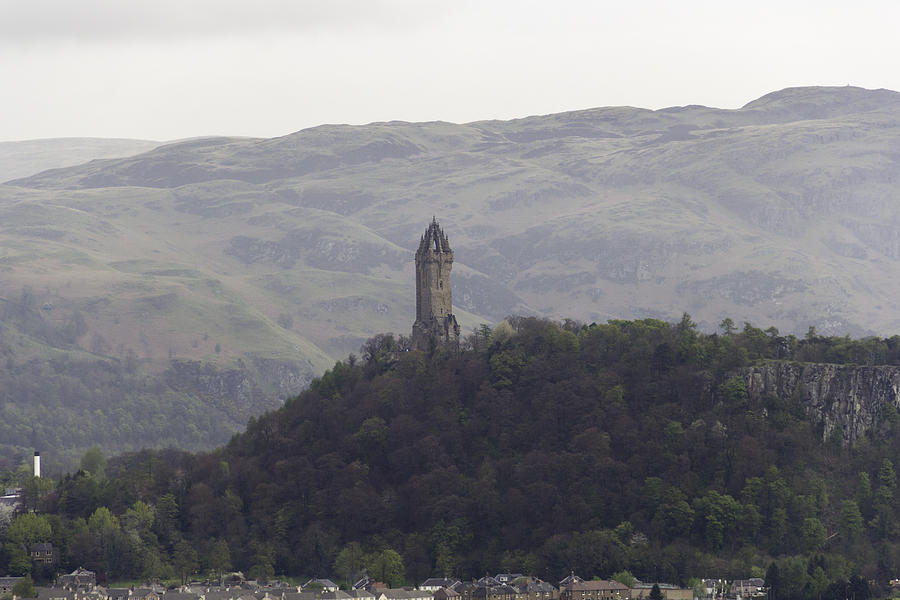 Tree Photograph - View of Wallace Monument from the heights of the Stirling Castle #10 by Ashish Agarwal