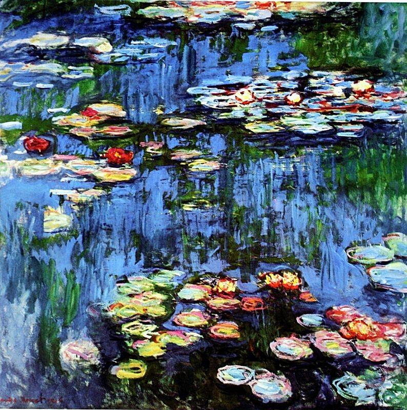 Claude Monet Painting - Waterlilies  #9 by Pam Neilands