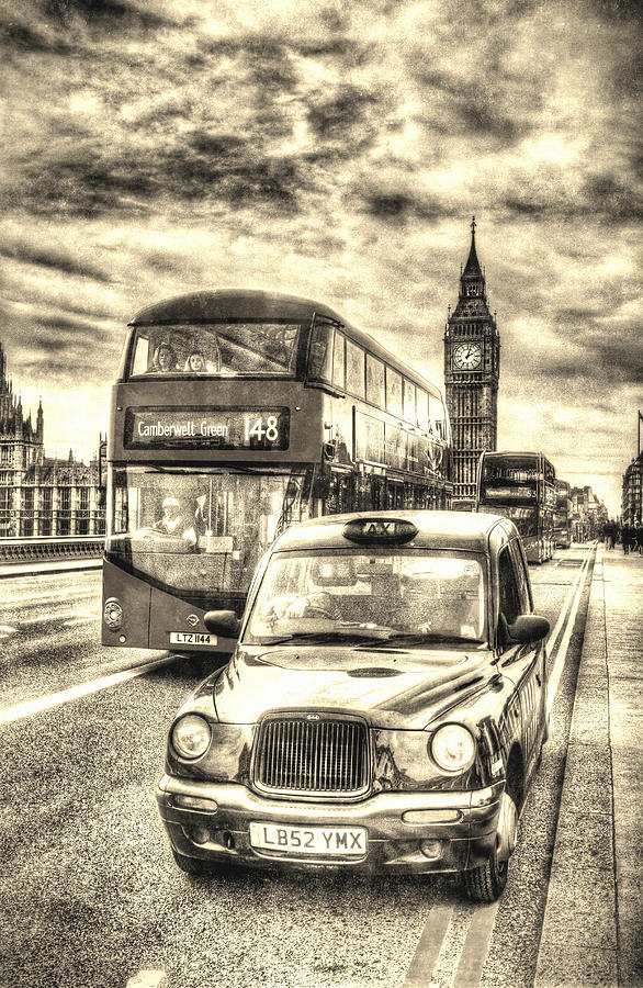 Westminster Bridge London #9 Digital Art by David Pyatt