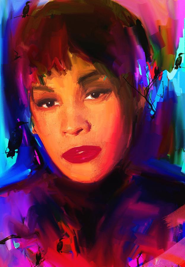 Whitney Houston #9 Painting by Bogdan Floridana Oana