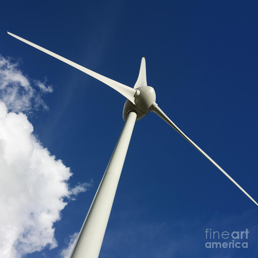 Renewable Energy Photograph - Wind turbine #9 by Bernard Jaubert