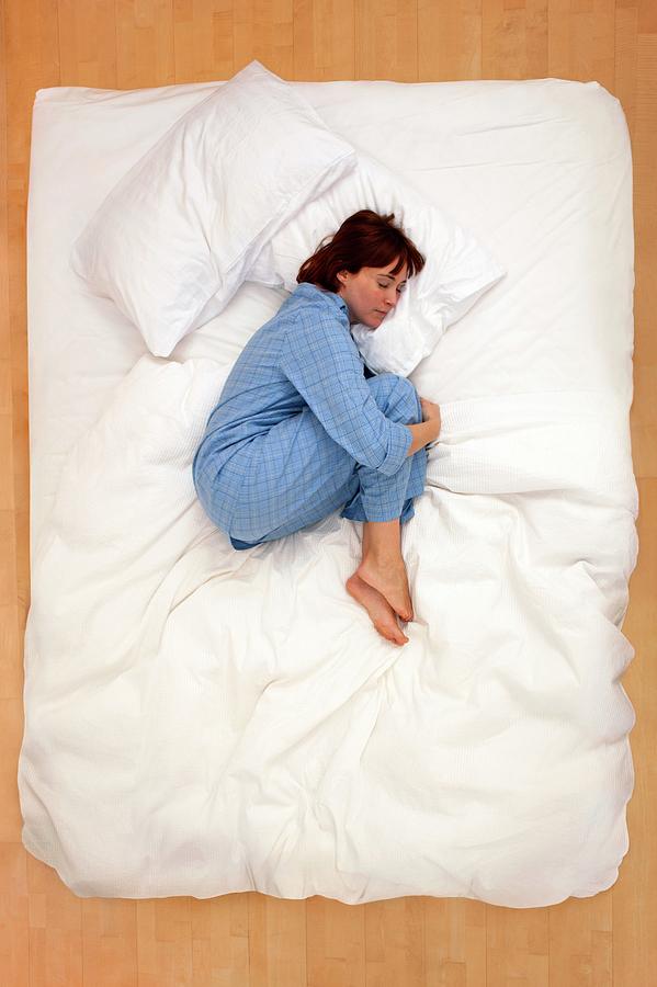 Woman Lying In Bed Photograph By Ian Hootonscience Photo Library Fine Art America