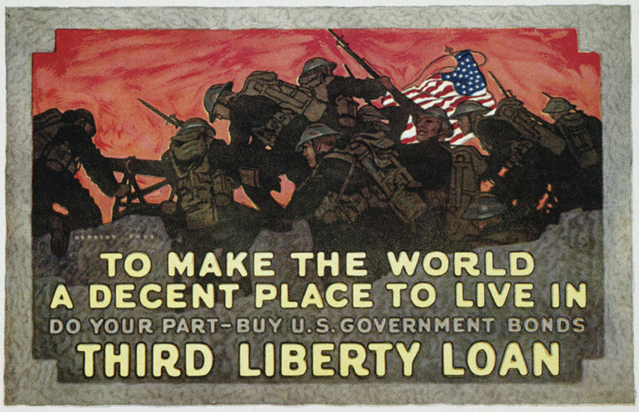 World War I Liberty Loan #9 Painting by Granger