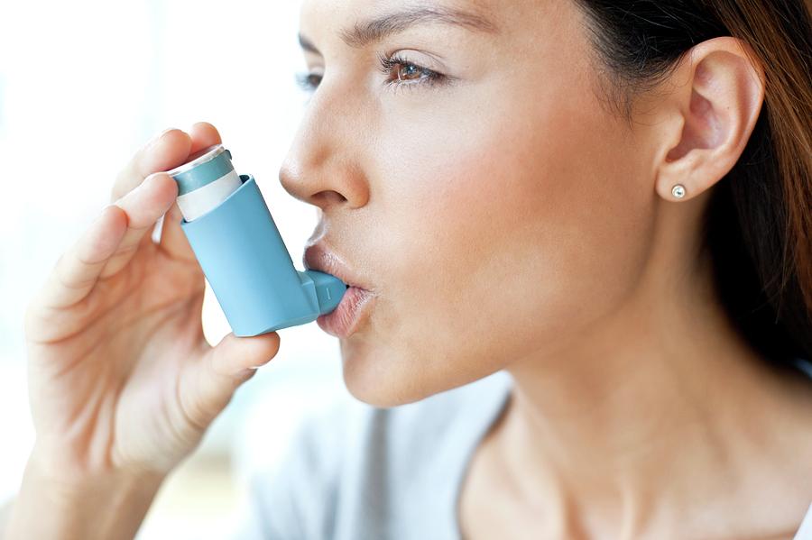 Young Woman Using Inhaler #9 Photograph by Science Photo Library - Fine ...