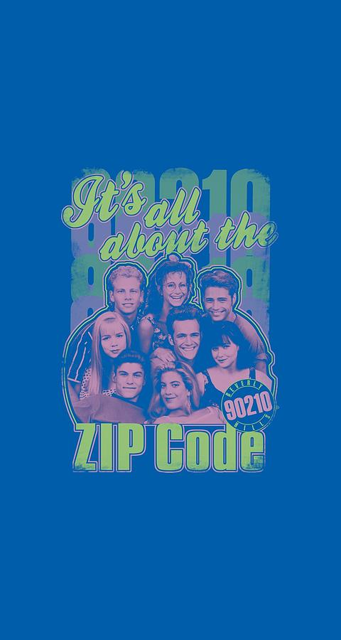 Beverly Hills Digital Art - 90210 - Zip Code by Brand A