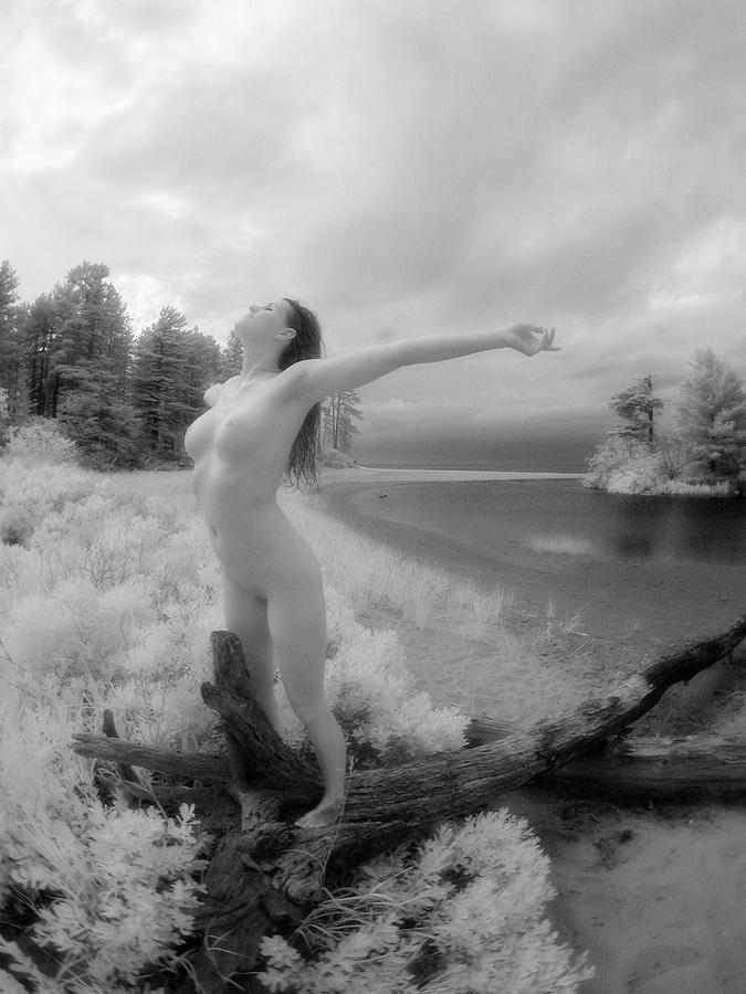 9044 Beautiful Nude Woman Free in Nature  Photograph by Chris Maher