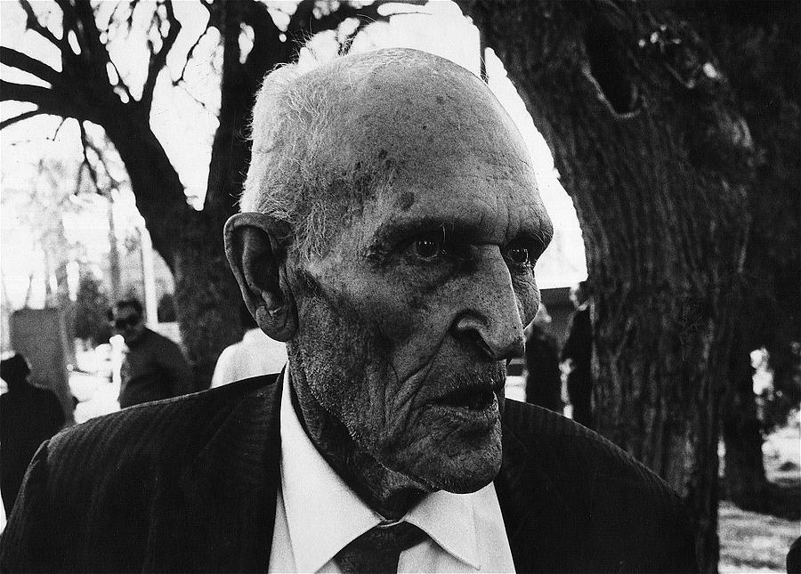 91-year-old preacher Armory Park Tucson Arizona 1970  Photograph by David Lee Guss