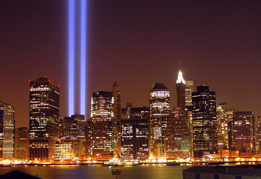 9/11 Lights Over Manhattan Photograph by Linus Gelber / Alert the Medium 9/11 Lights Over Manhattan Photograph by Linus Gelber / Alert the Medium