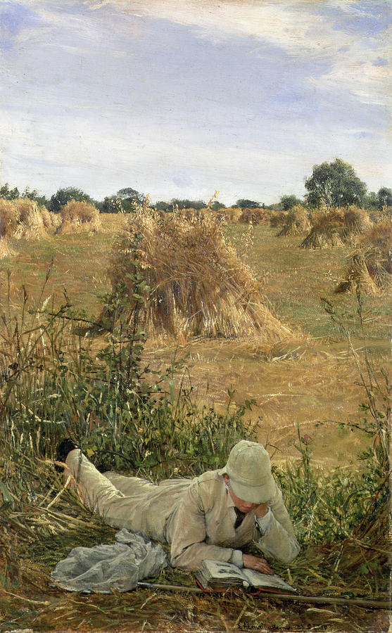 94 Degrees In The Shade, 1876 Painting by Lawrence Alma-Tadema