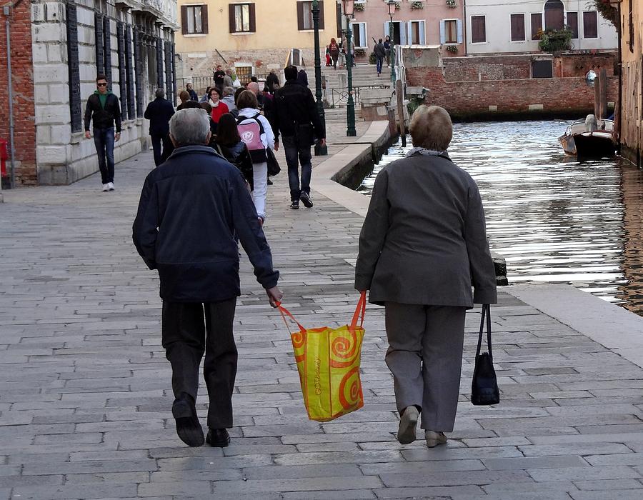 Helping Hands In Venice Italy Photograph by Rick Rosenshein