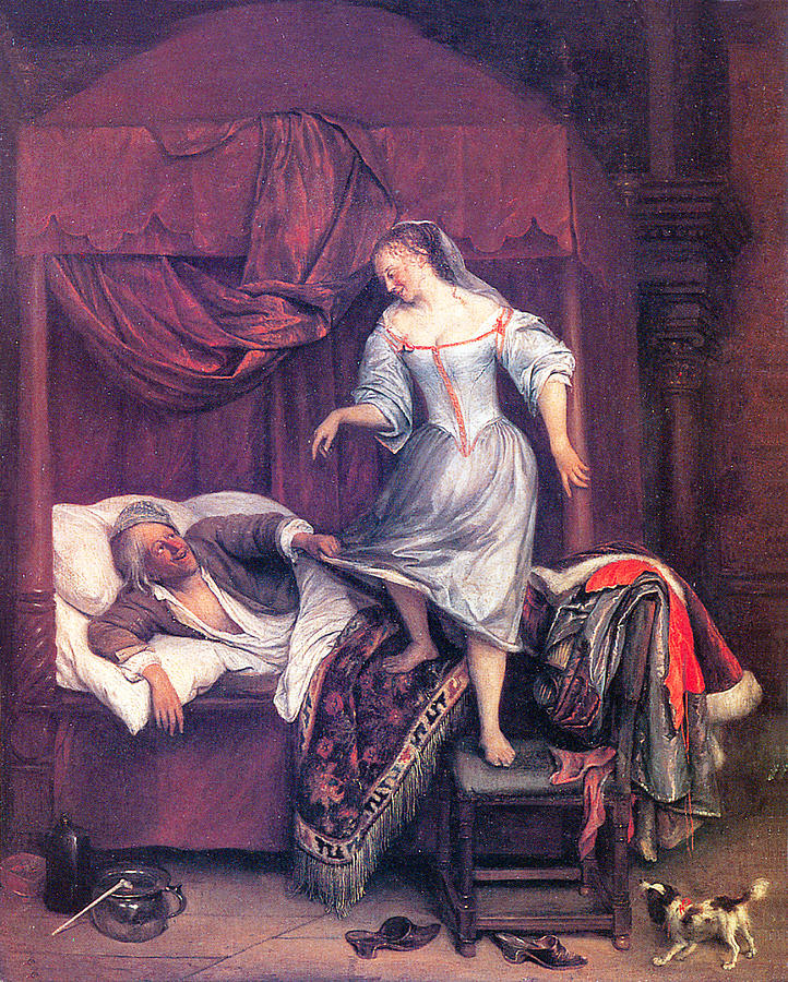 The Seduction Painting by Jan Steen - Pixels