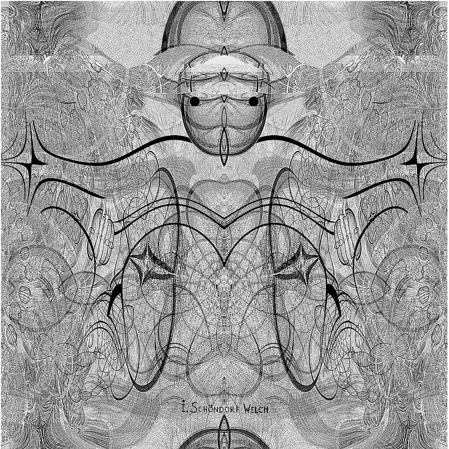 989 - Giant Creature Fractal ... Digital Art by Irmgard Schoendorf Welch