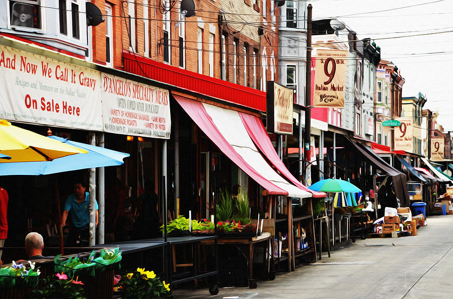 9th Street Italian Market Philadelphia Photograph by Bill Cannon