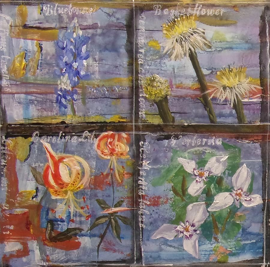 Texas Wildflowers Tp N Painting by Michael Dillon