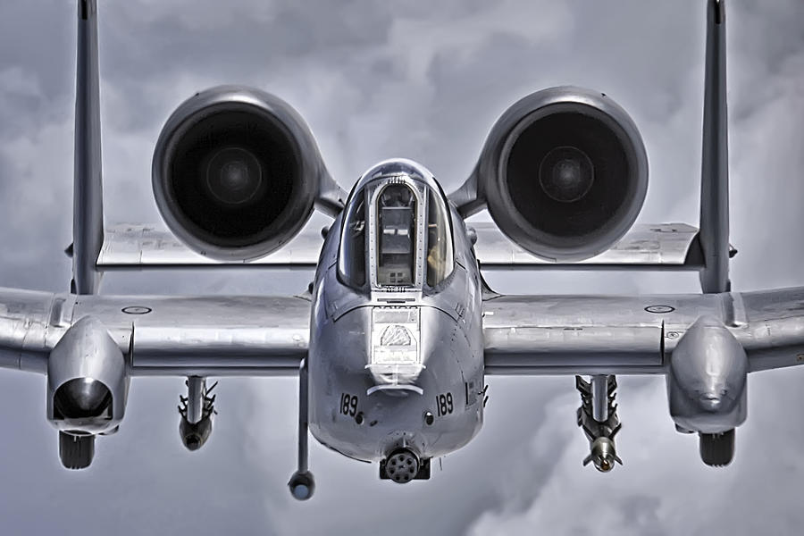 Black And White Photograph - A-10 Thunderbolt II by Adam Romanowicz