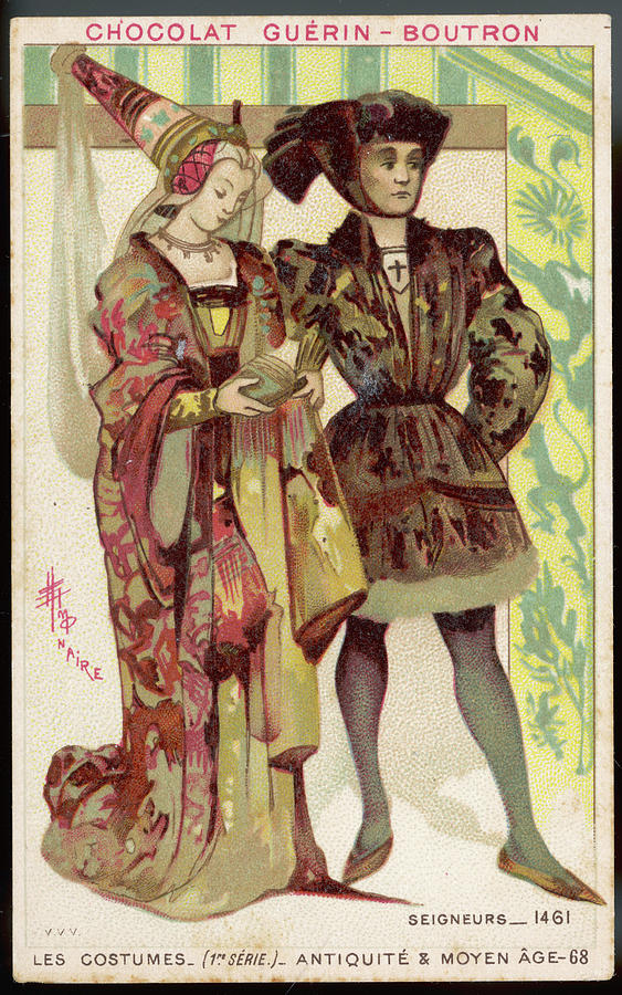 A 15th Century Aristocrat And His Wife Drawing by Mary Evans Picture