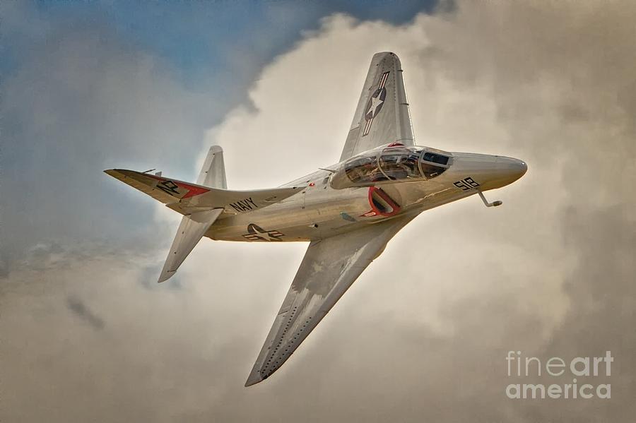 A-4 Skyhawk Skyscape Photograph by Gus McCrea