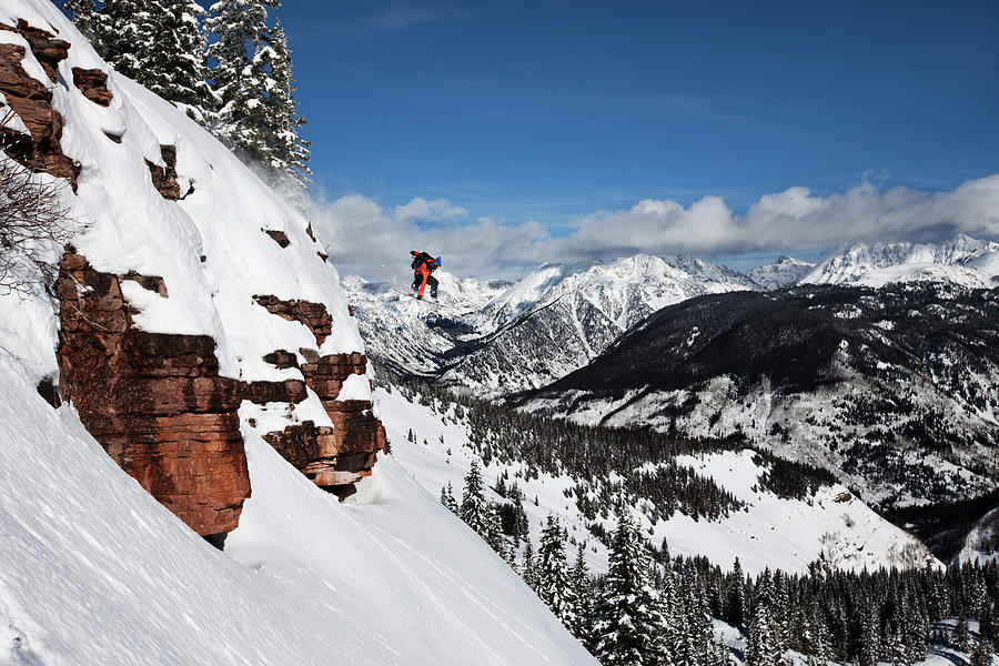 A Athletic Snowboarder Jumping Photograph by Patrick Orton A Athletic Snowboarder Jumping Photograph by Patrick Orton