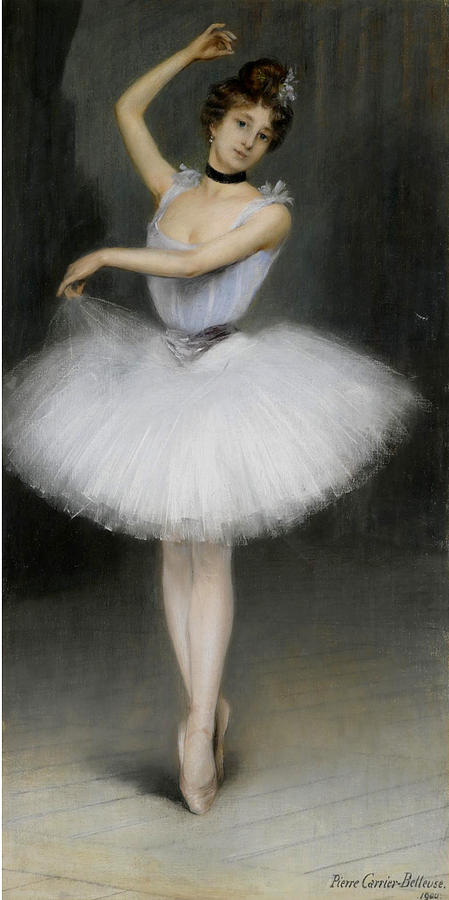 Dancer Painting - A Ballerina by Pierre Carrier-Belleuse