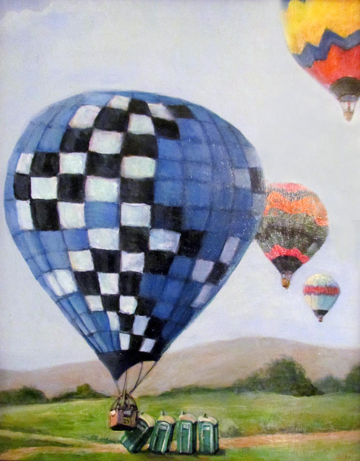 A Balloon Disaster Painting by Donna Tucker