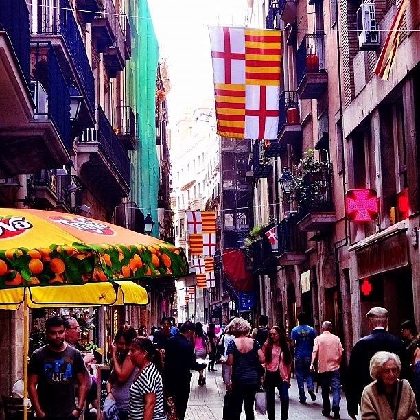 Barcelona Photograph - A Barcelona Street Scene. #barcelona by Blogatrixx  