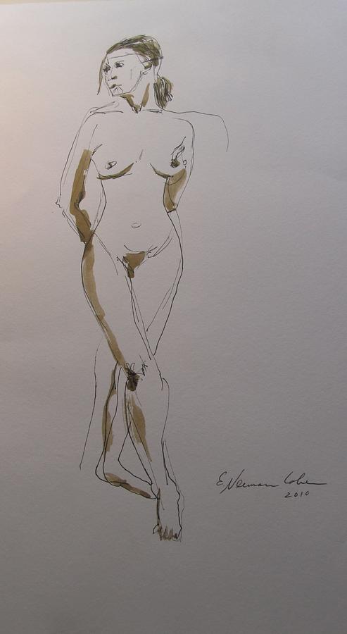 A Bashful Nude Painting by Esther Newman-Cohen