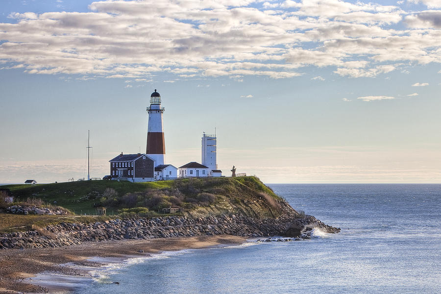 Lighthouse Photograph - A Beacon on the Hill by Mike Lang