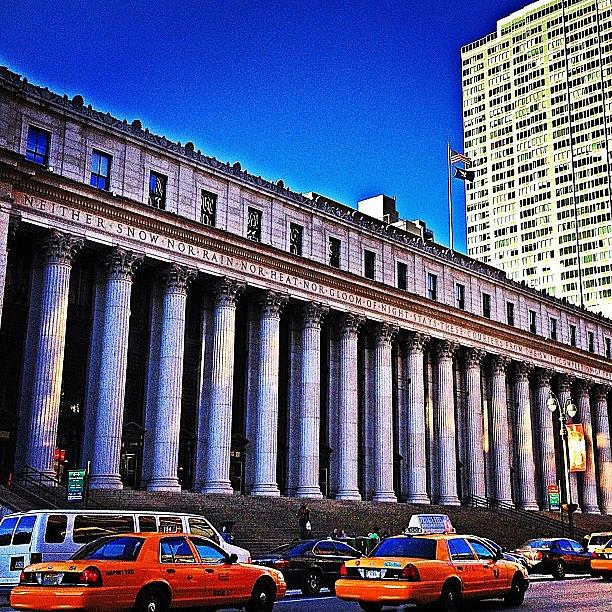 New York City Photograph - A Beautiful Building. Us Post Office by Emily Hames