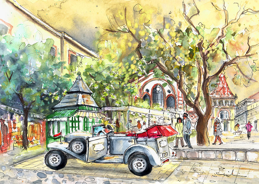 A Beautiful Car In Budapest Painting by Miki De Goodaboom