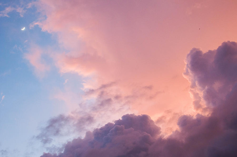 A beautiful cloudscape of red and blue sky Photograph by Karl Tapales