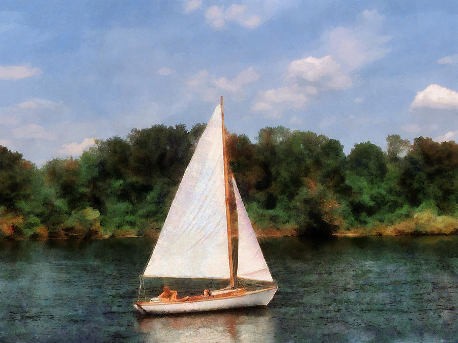 Boat Photograph - A Beautiful Day For a Sail by Susan Savad