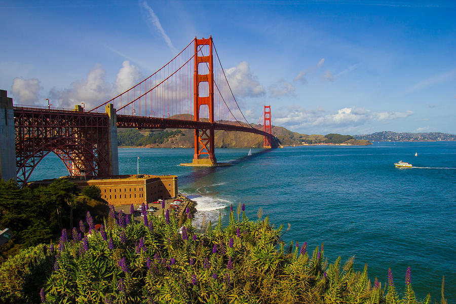 Golden Gate Bridge Photograph - A Beautiful Day in San Fran by Anthony Mascari